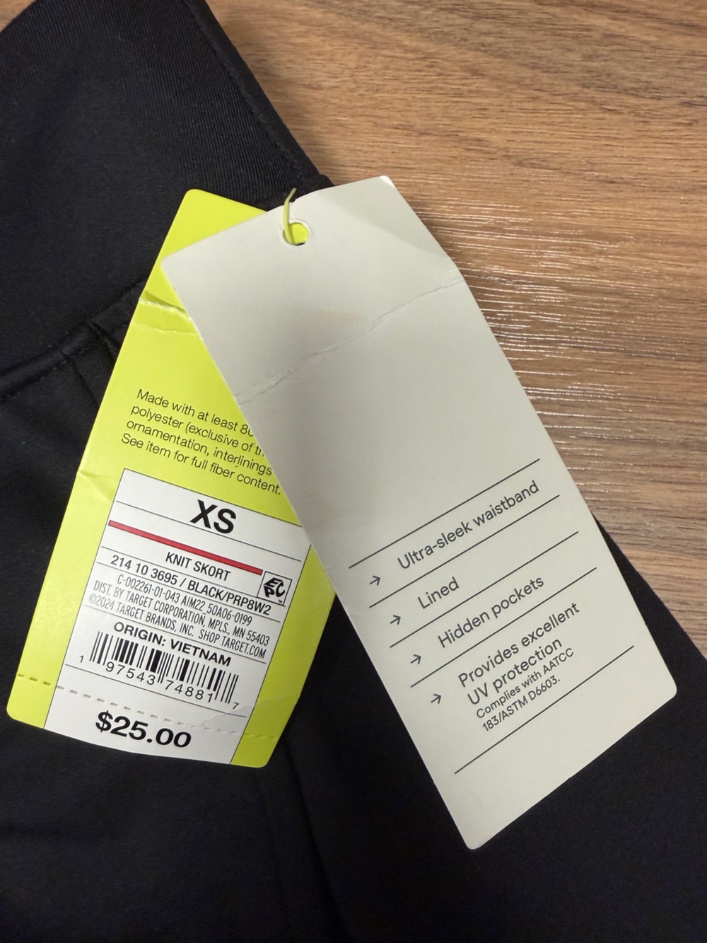 Target All in Motion NWT Black Skort - Picture 2 of 2
